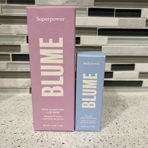 Blume Clarifying Clay Mask and Acne Oil